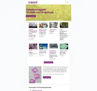 Kleine Seitenvorschau von transit-magazin.de