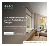 Kleine Seitenvorschau von heldarchitekten.de
