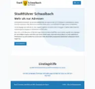 Kleine Seitenvorschau von stadtfuehrer-barrierefrei.schwalbach.de