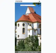 Kleine Seitenvorschau von stadt-fuessen.de