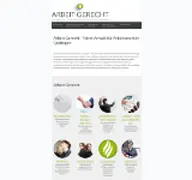 Kleine Seitenvorschau von arbeit-gerecht.de
