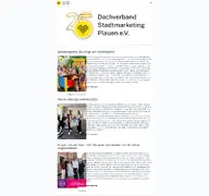 Kleine Seitenvorschau von stadtmarketing-plauen.de