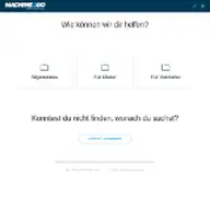 Kleine Seitenvorschau von help.machine2go.de