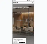 Kleine Seitenvorschau von arbonia-glassysteme.de