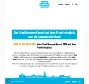 Kleine Seitenvorschau von stadtsommer-kassel.de