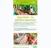 Kleine Seitenvorschau von hepsi-markt.de