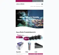 Kleine Seitenvorschau von shop.aqua-medic.de