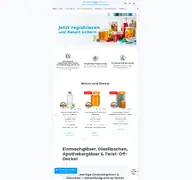 Kleine Seitenvorschau von glasito.de
