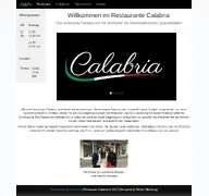 Kleine Seitenvorschau von restaurant-calabria.de