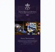 Kleine Seitenvorschau von mana-restaurant.de