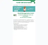 Kleine Seitenvorschau von mandt-buero.de
