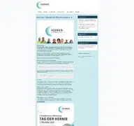 Kleine Seitenvorschau von hernien-selbsthilfe.de