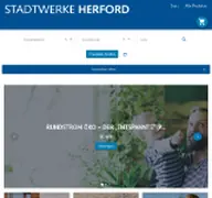 Kleine Seitenvorschau von stadtwerke-herford-shop.saleshand.de
