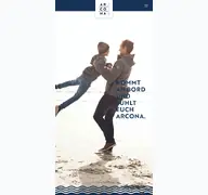 Kleine Seitenvorschau von arcona-hostel.de