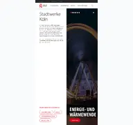 Kleine Seitenvorschau von stadtwerkekoeln.de