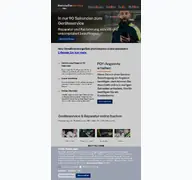 Kleine Seitenvorschau von herstellerservice.de