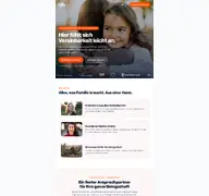 Kleine Seitenvorschau von hallofamilie.de