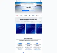 Kleine Seitenvorschau von opentext.com