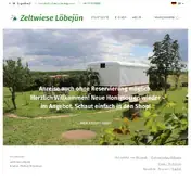Kleine Seitenvorschau von zeltwiese-loebejuen.de