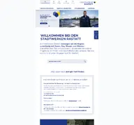 Kleine Seitenvorschau von stadtwerke-rastatt.de
