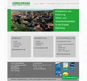 Kleine Seitenvorschau von zimmermann-immobilien.de