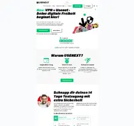 Kleine Seitenvorschau von usenext.de