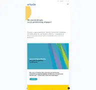 Kleine Seitenvorschau von arkade-ev.de