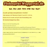 Kleine Seitenvorschau von flohmarkt-wuppertal.de