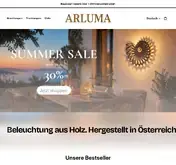 Kleine Seitenvorschau von arluma.at