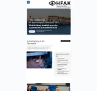 Kleine Seitenvorschau von hfak.de