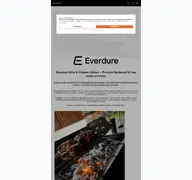 Kleine Seitenvorschau von everdure.de