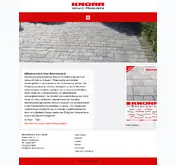 Kleine Seitenvorschau von knorr-betonwaren.de