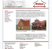 Kleine Seitenvorschau von matzatbau.de
