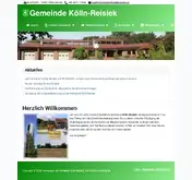 Kleine Seitenvorschau von koelln-reisiek.de