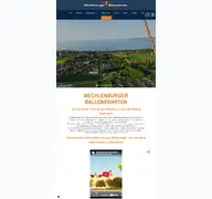 Kleine Seitenvorschau von mecklenburger-ballonfahrten.de
