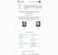 Kleine Seitenvorschau von meckortho.de