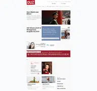 Kleine Seitenvorschau von duz.de
