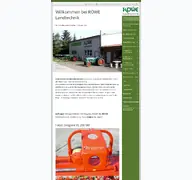Kleine Seitenvorschau von roewe-landtechnik.de