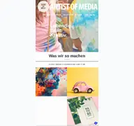 Kleine Seitenvorschau von artistofmedia.de