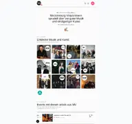 Kleine Seitenvorschau von artists-mv.de