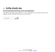 Kleine Seitenvorschau von hilfe.klett.de