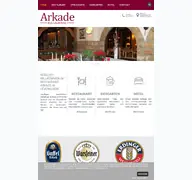 Kleine Seitenvorschau von restaurant-arkade.de