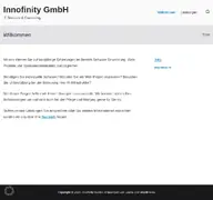 Kleine Seitenvorschau von innofinity.de