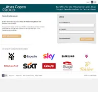 Kleine Seitenvorschau von atlascopco.mitarbeiterangebote.de