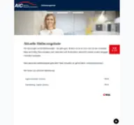 Kleine Seitenvorschau von stellenangebote.aic-germany.de
