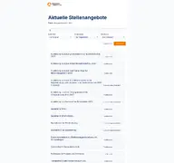 Kleine Seitenvorschau von stellenangebote.swhl.de