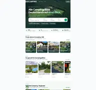 Kleine Seitenvorschau von gocamping.de