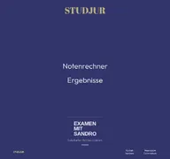 Kleine Seitenvorschau von notenrechner-jura.de