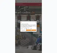 Kleine Seitenvorschau von gokart-online.de