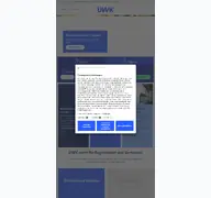 Kleine Seitenvorschau von uewk.de